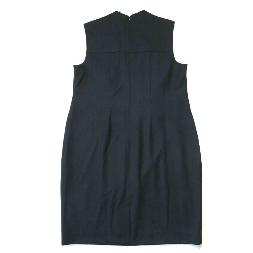 NWT MM. Lafleur Lucinda 2.0 in Ink Sharkskin Stretch Wool Sheath Dress +1 $325 - Picture 6 of 8